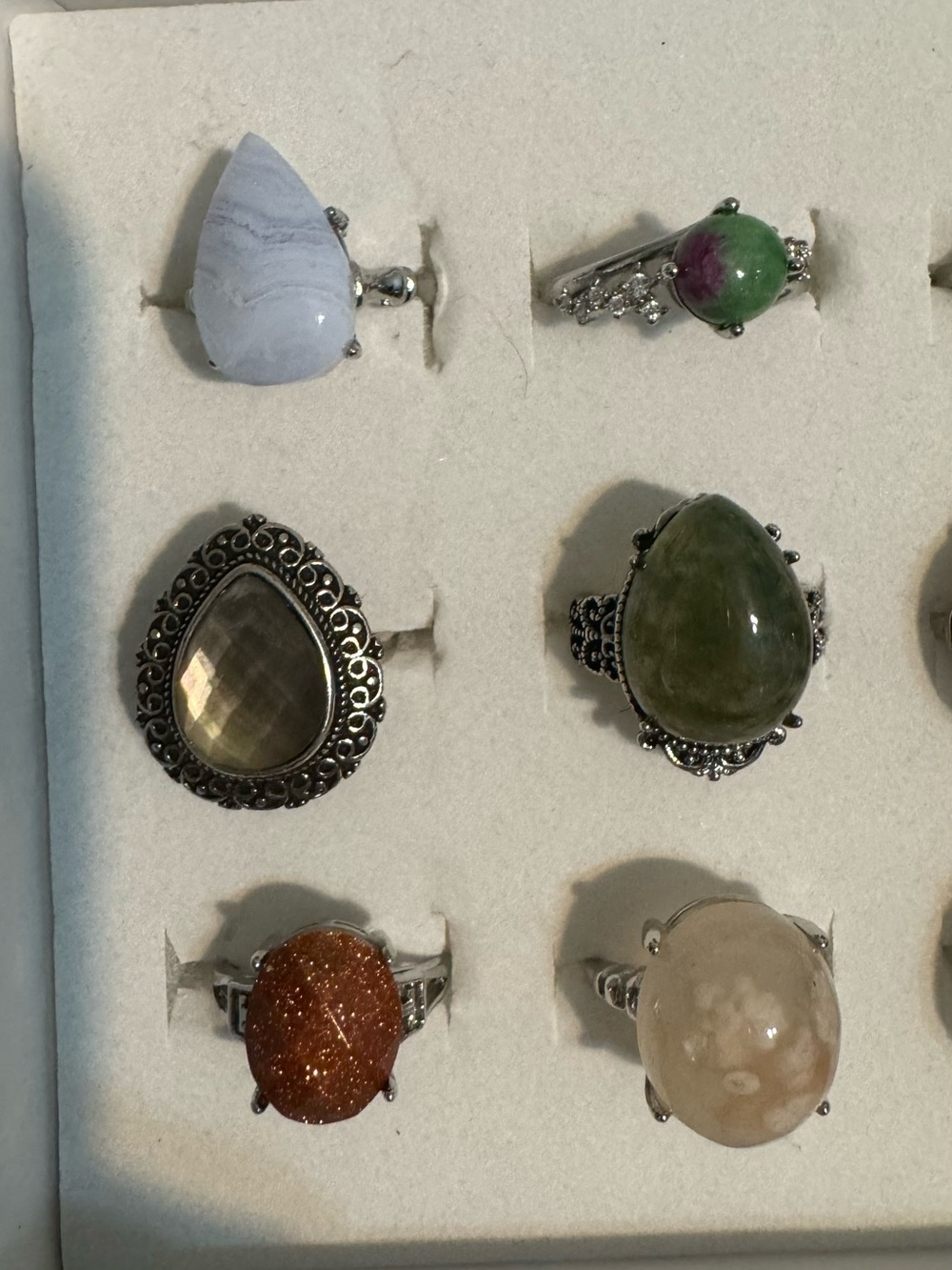 Natural crystal bundle Ring - Picture 4 of 5